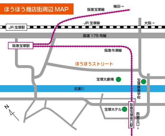 だいだい商店街全体MAP